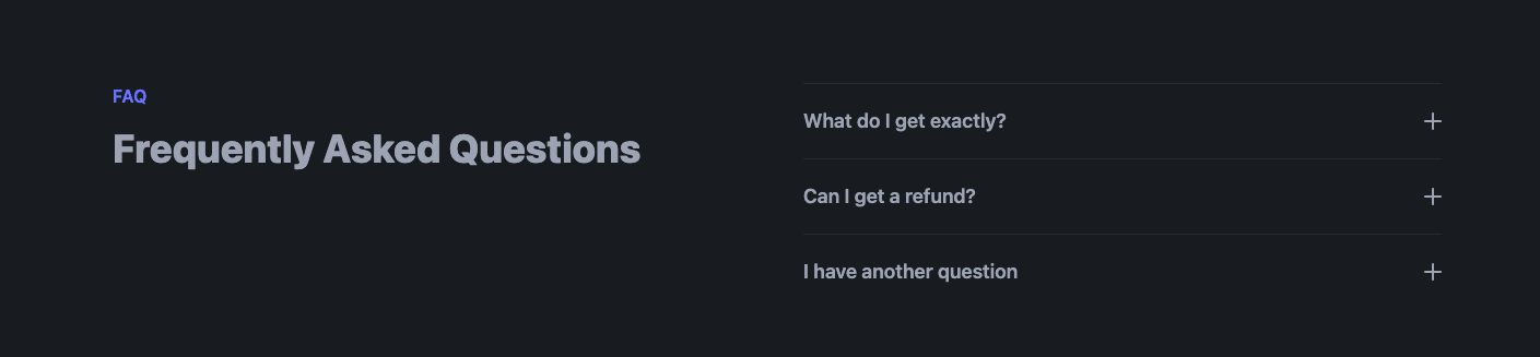 A FAQ component for ShipAngular boilerplate